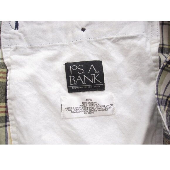 New W/ Tag Jos A Bank Plaid Shorts Size 40 Regular (MP7) - Picture 4 of 6